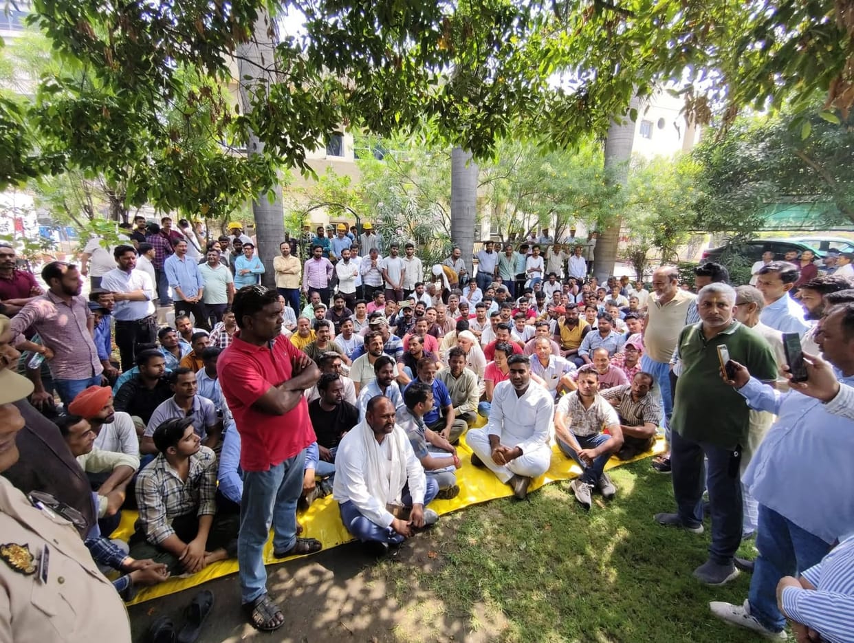 Workers stage sit-in protest at chemical factory, cause uproar