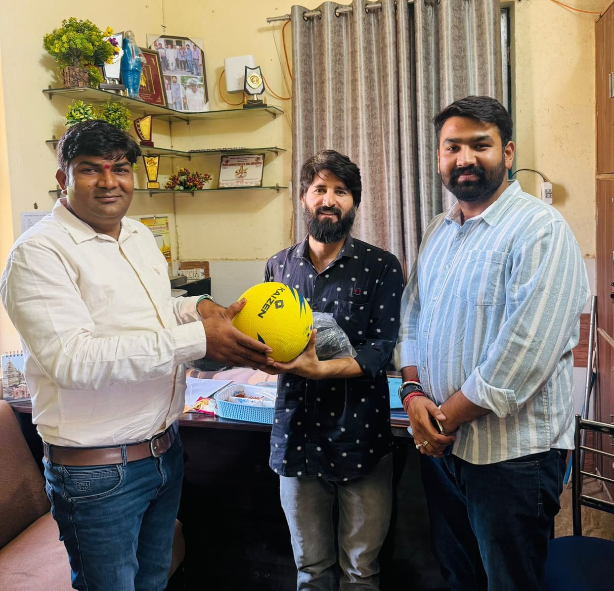 Distribution of Volleyball Kits to Promote Sports