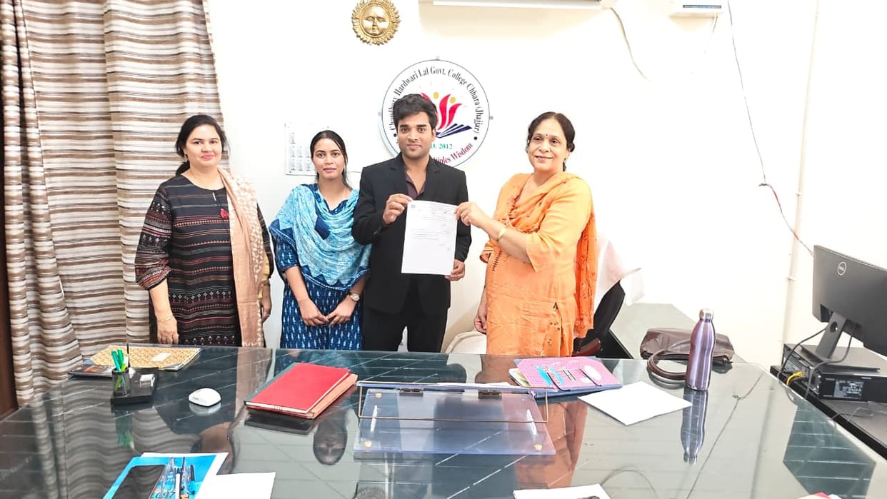 Assistant Professor Suryansh took charge in Chhara