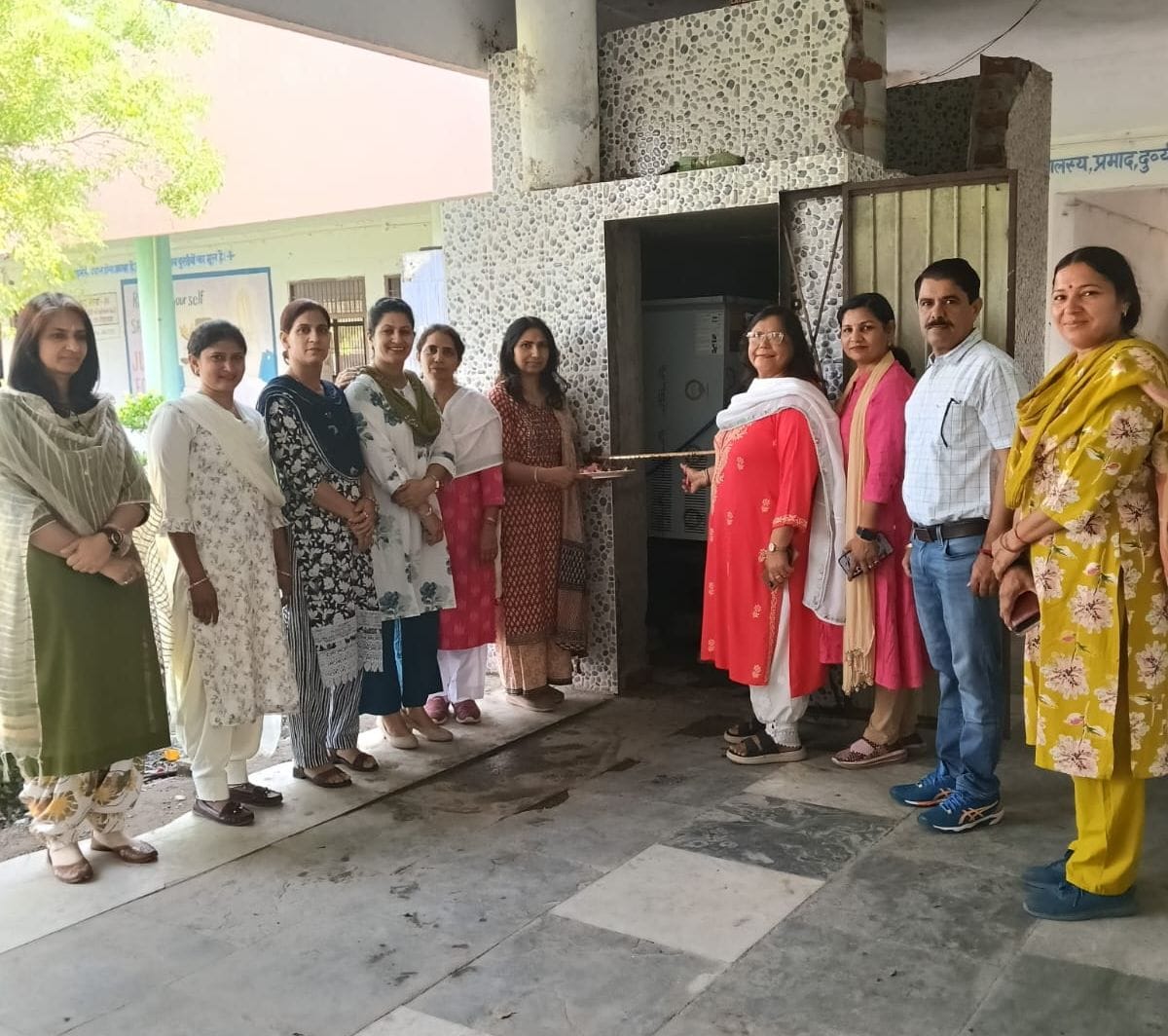 Water cooler installed in Khidwali government school