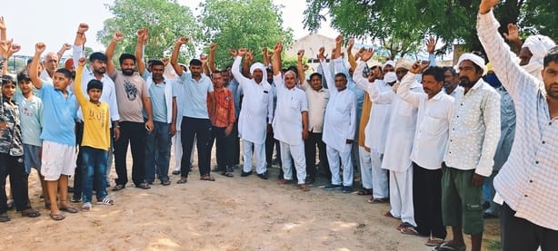 Remains of dead cattle found in Hadda Rodi in Bhuna, protest expressed