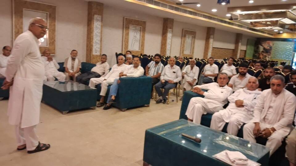 There was opposition to the construction of an overbridge on Karnal Road.