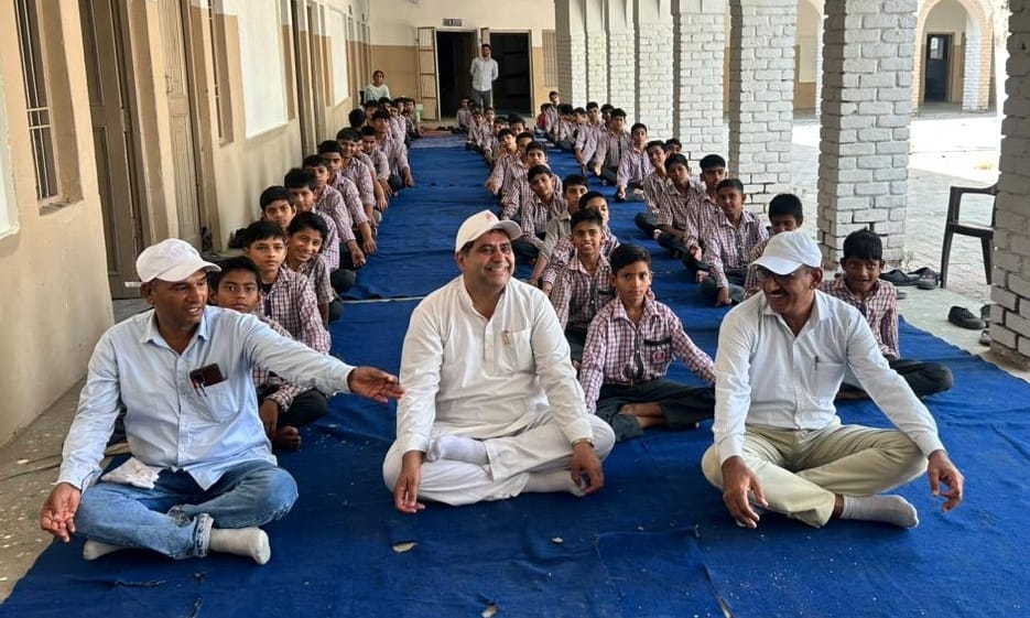 Yoga practice for students