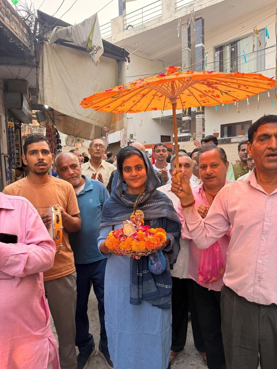Chants of "Radha Rani Ki Jai" reverberated through Bawadipur.