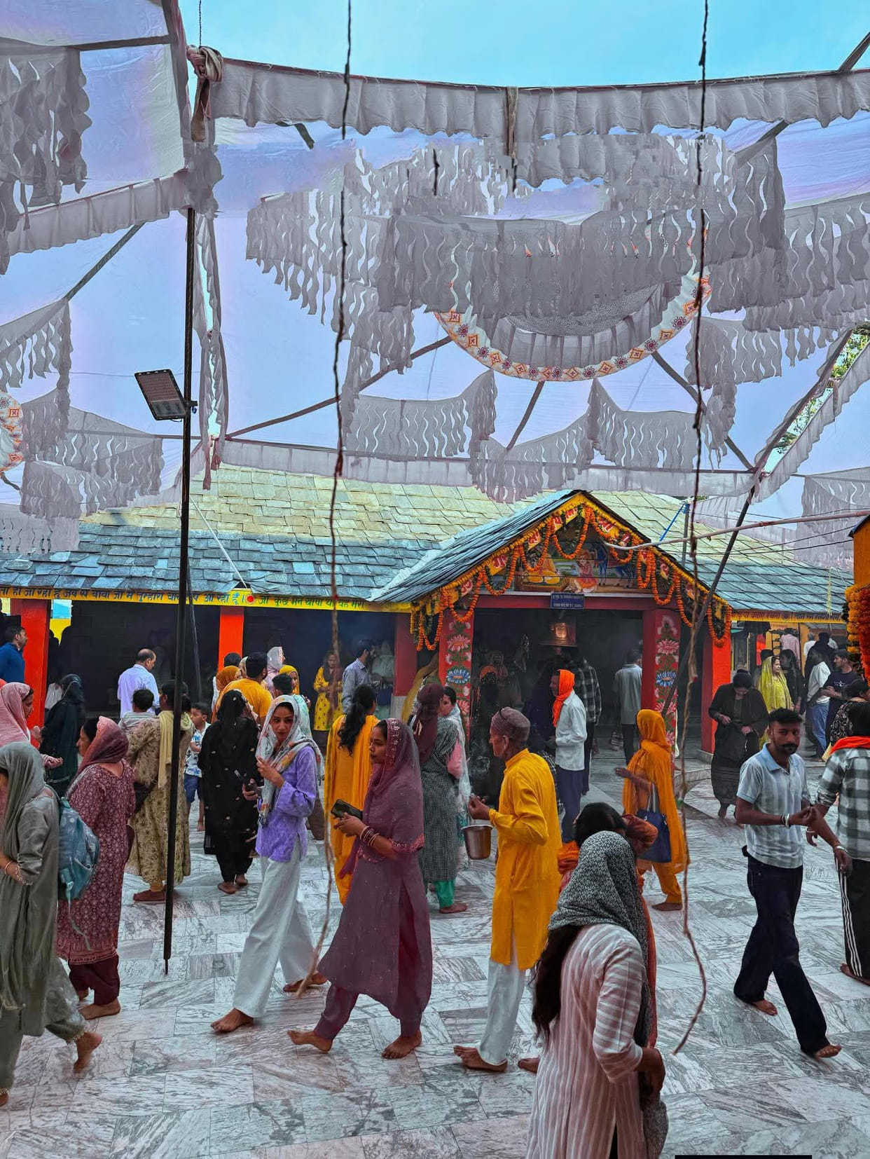 Letter worship was held at the Guggha Chhatri temple in Saloh.