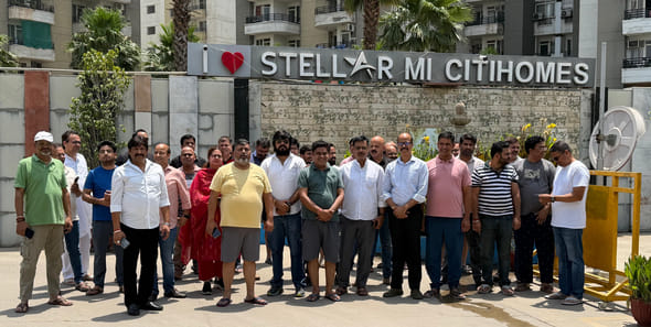 Residents took to the streets in the scorching heat to protest for basic amenities.