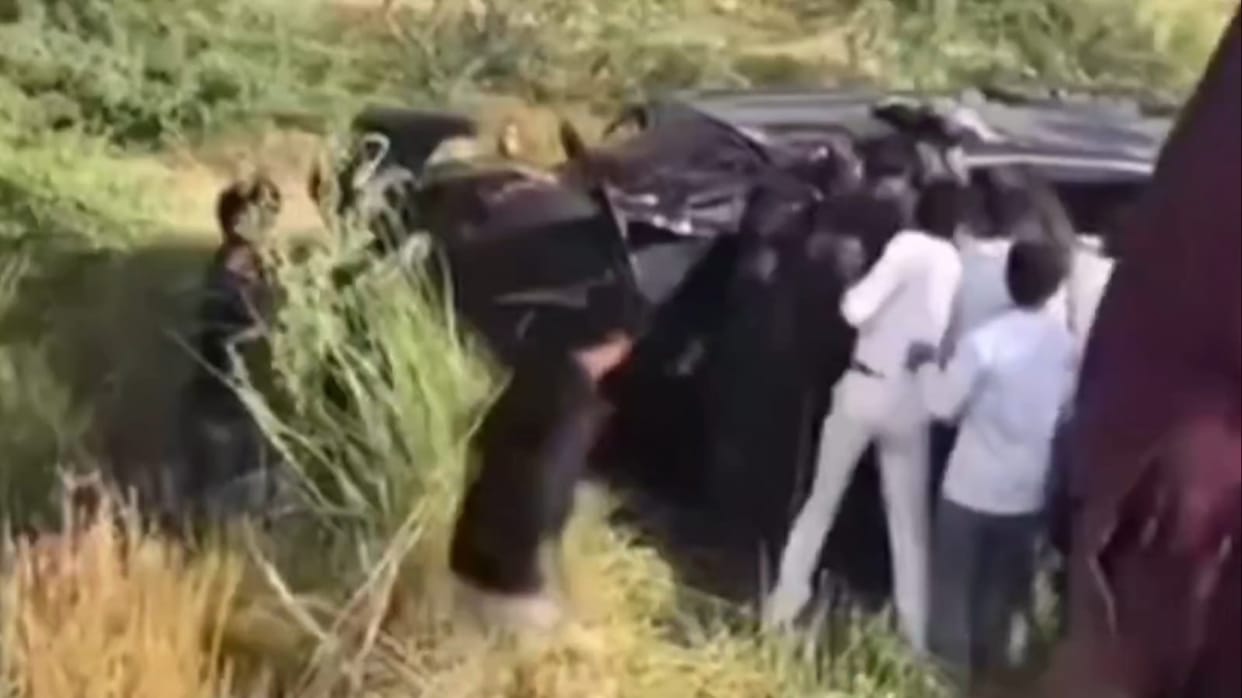 Driver Dozes Off at the Wheel; Out-of-Control Car Rolls Off Highway
