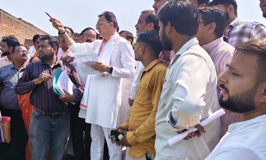 Jitin Arrives at Parashurama's Birthplace, Inspects Construction Works