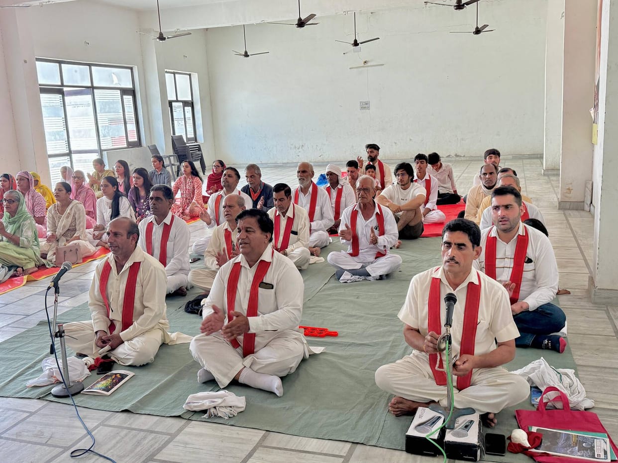 Offering praises to Mother Durga, they raised chants of victory