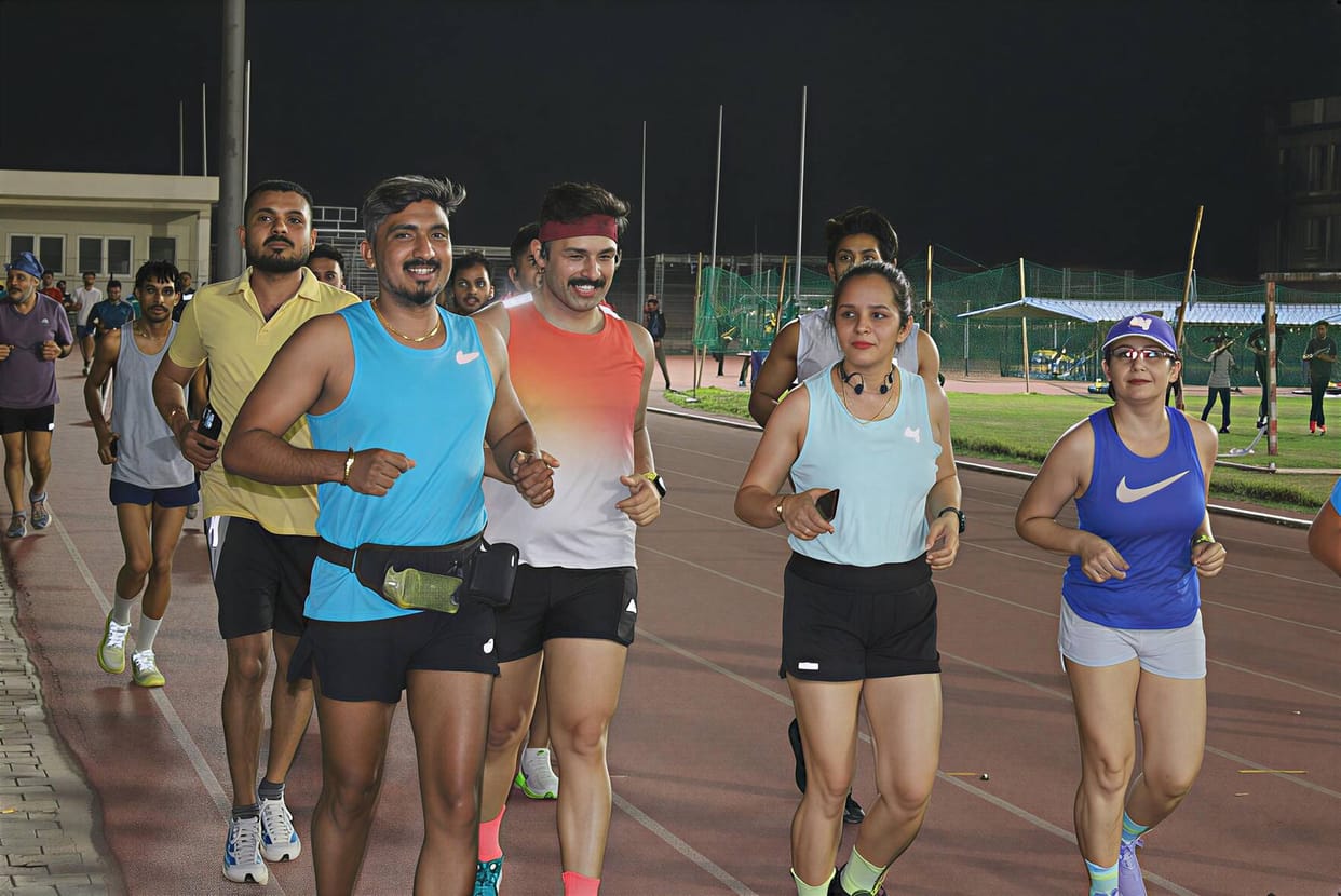 Night run spreads message of staying away from drugs