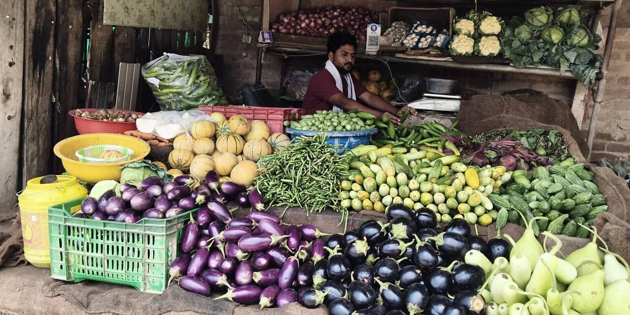 Prices of green vegetables, including pointed gourd and cucumber, have risen; bitter gourd and ridge gourd have become cheaper.