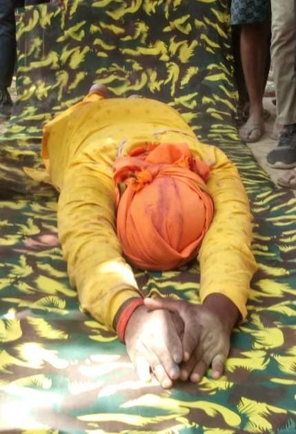 The villagers' prostration journey towards the CM's residence was stopped