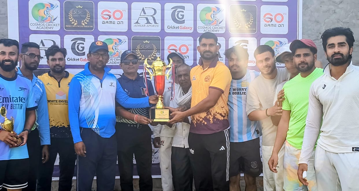 Rahul's stormy century made Sports Wizards Cricket Club the champions