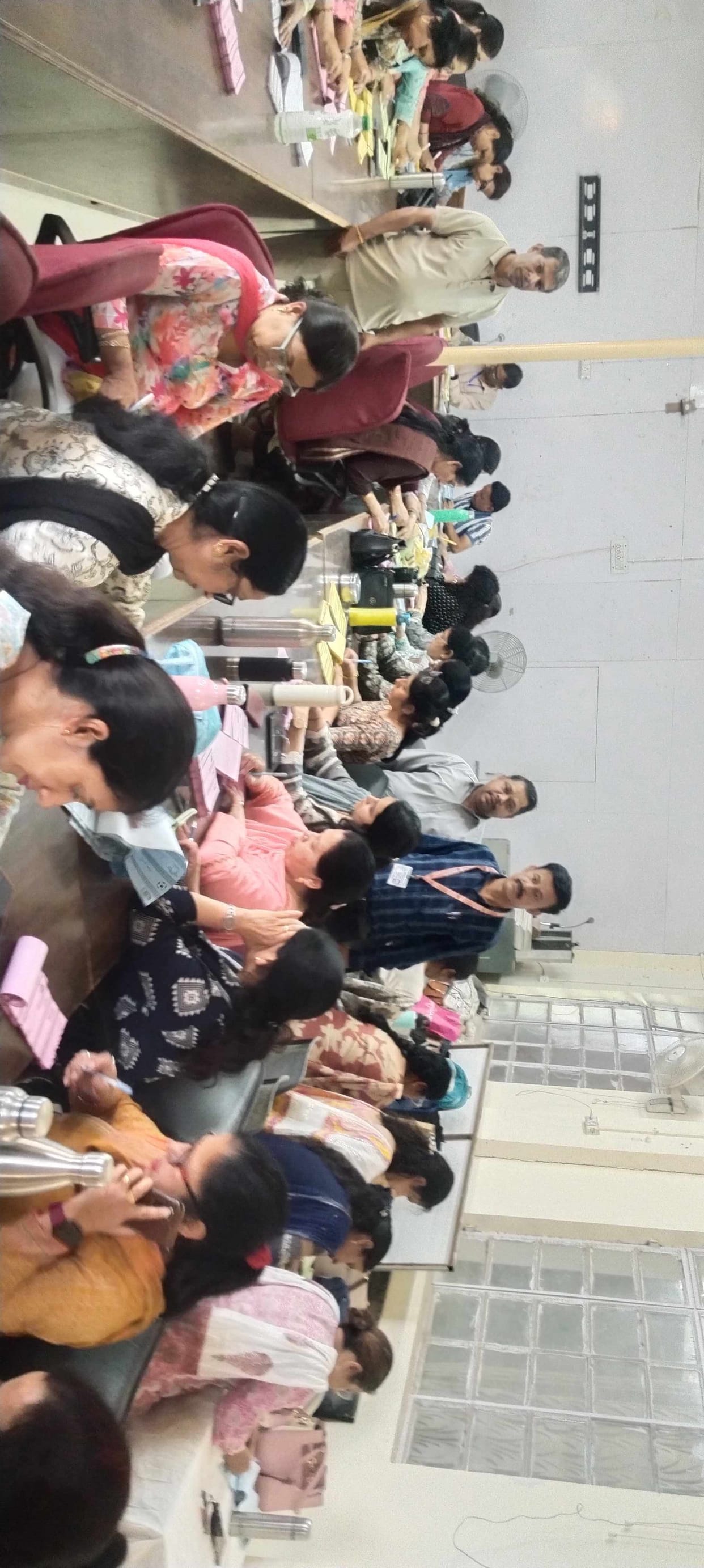 Women employees started writing the names of candidates on ballot papers.