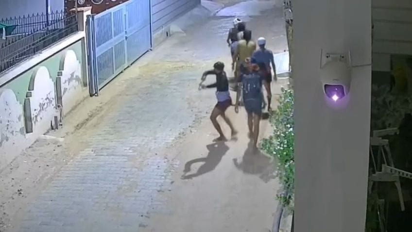 CCTV footage of six individuals roaming under suspicious circumstances at 2 AM goes viral.