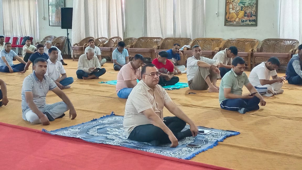 Protocol practice done for Yoga Day