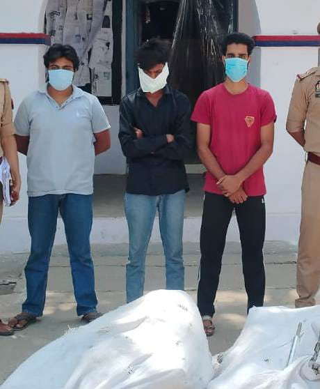 कोतवाली पुलिस ने पकड़े बाइक चोर गिरोह के सदस्य। संवाद