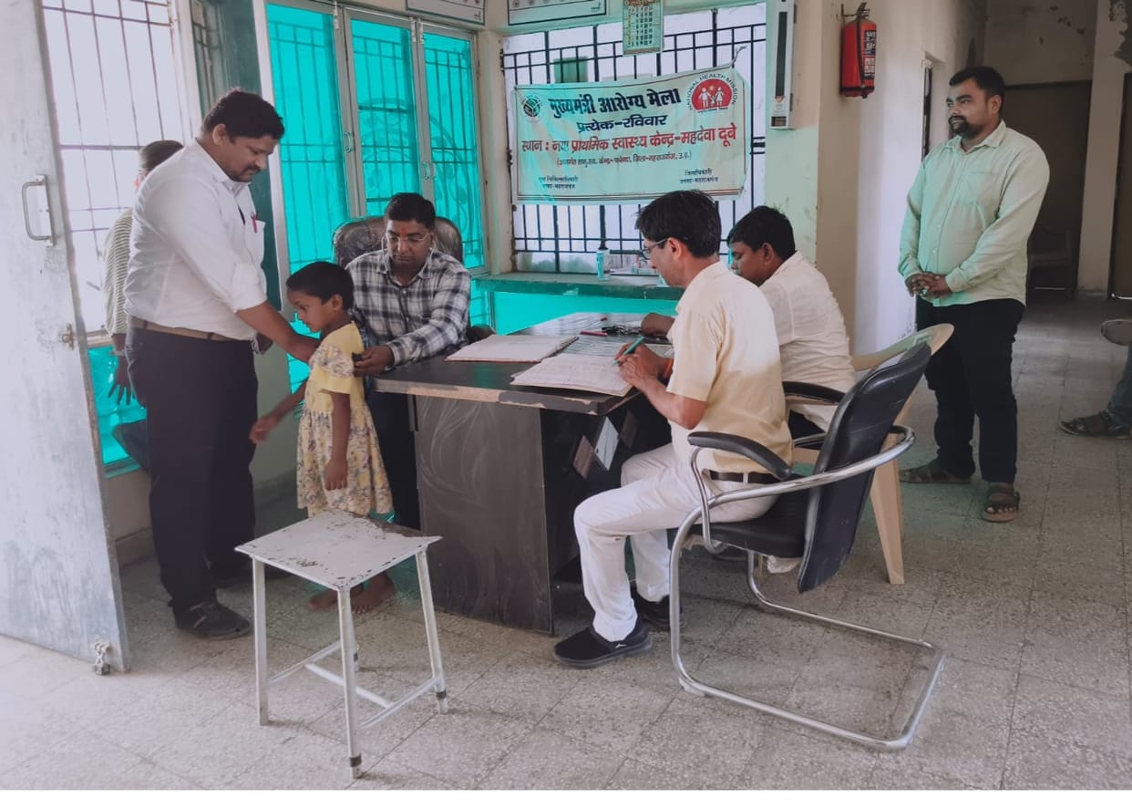 Health Fair: More patients suffering from seasonal diseases arrived, received treatment as well as consultation.