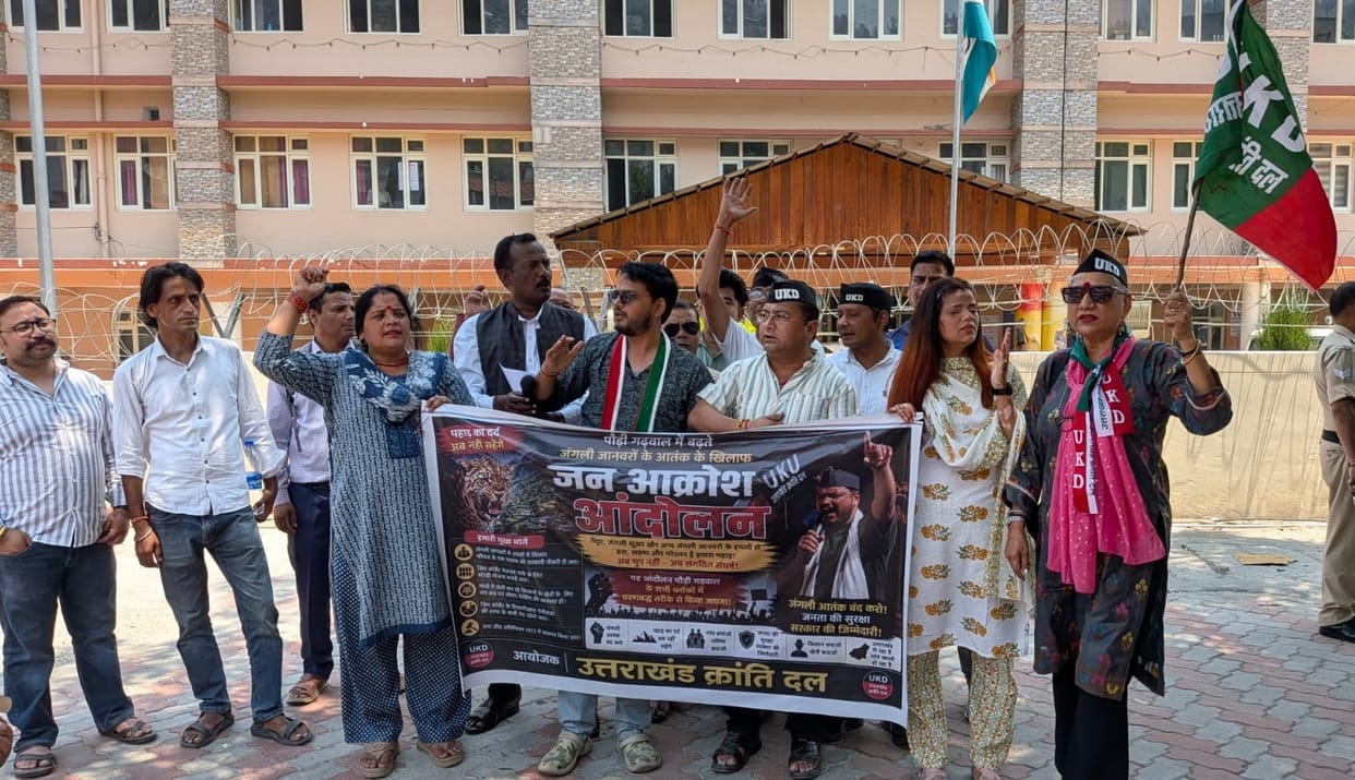 UKD protests against increasing wild animal attacks