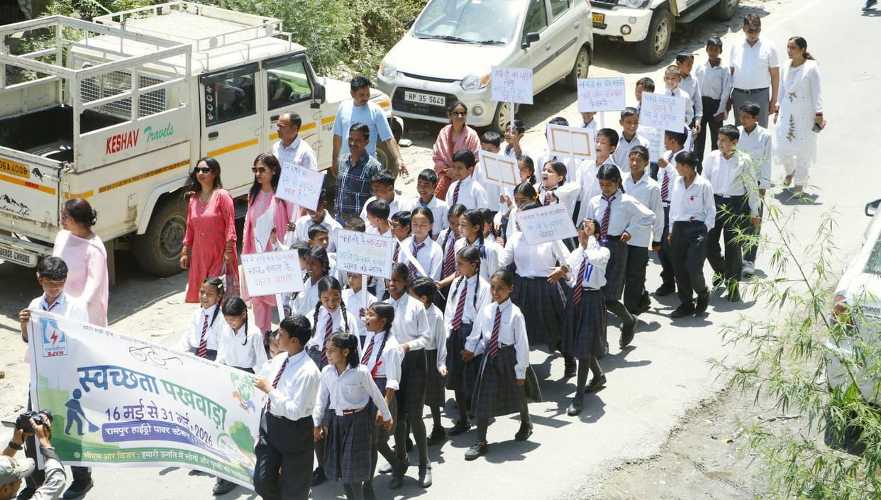 Rampur Project organised awareness rally under Swachhta Pakhwada