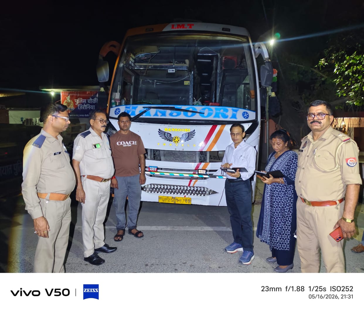 Two buses were seized for violating permit conditions.