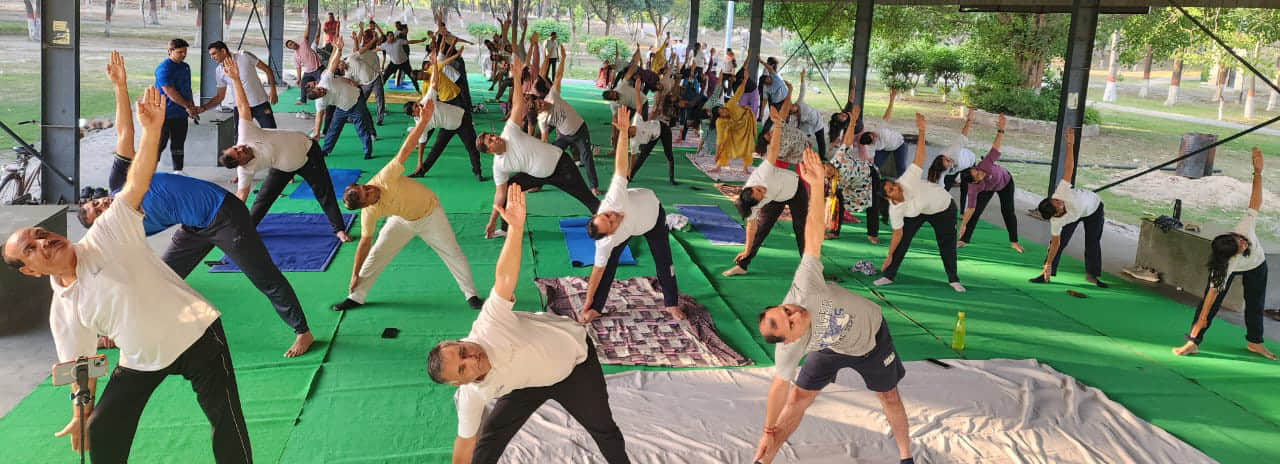 357 प्रतिभागियों ने सीखा योग