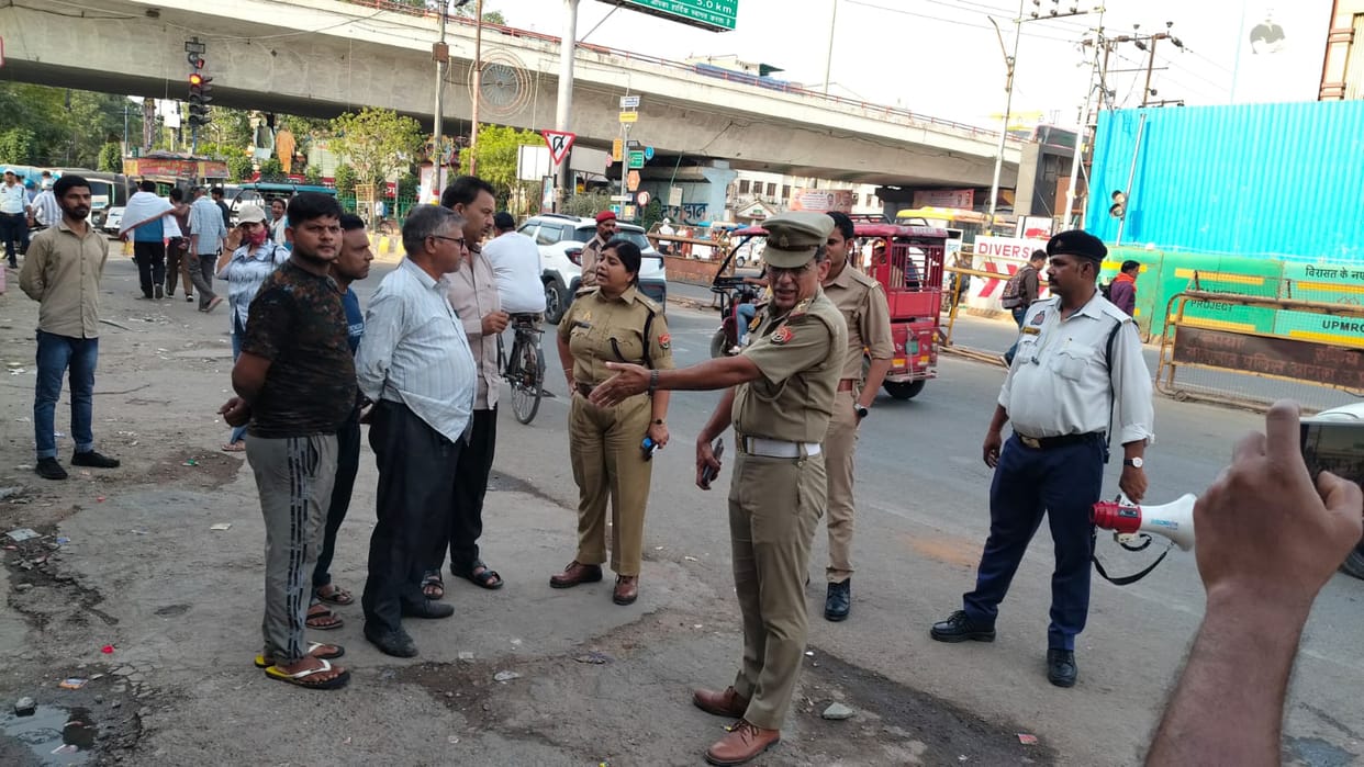 Encroachment removed from Bhagwan Talkies, Bodla and Rambagh intersection