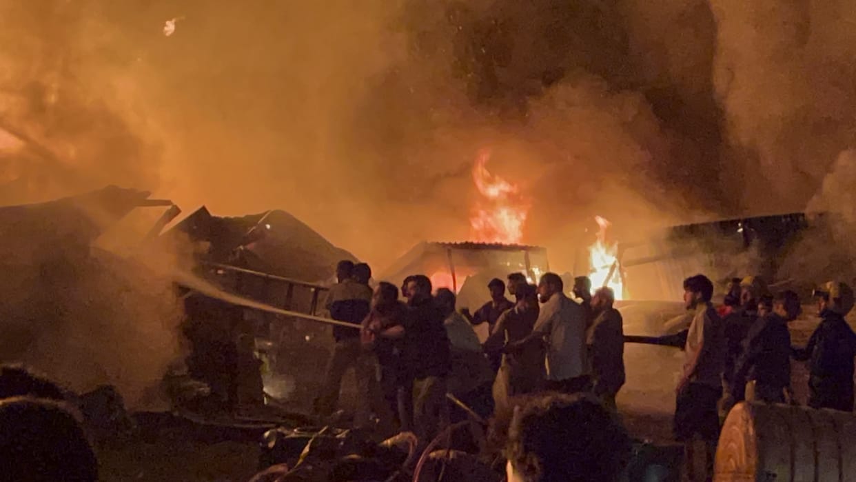 Srinagar, Fire in Paint Godown, Baramulla, Canili Bagh