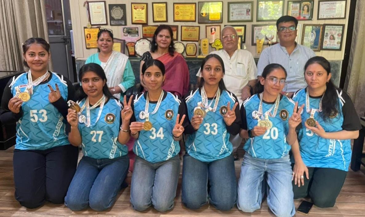 Medals won in the National Shuttlecock Championship