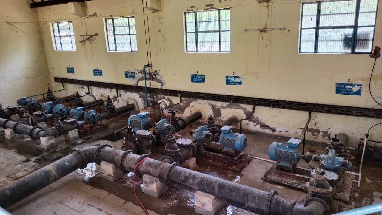 फोटो संख्या:63 गांव देवास जलघर में लगी पेयजल आपूर्ति की मोटर। संवाद