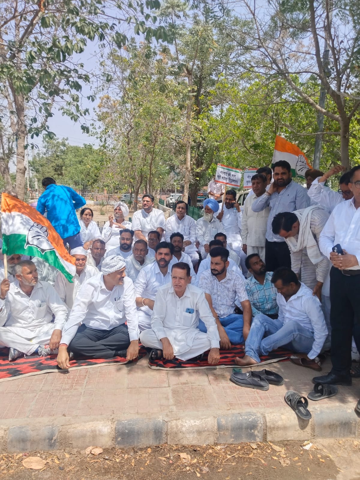 Protest against NEET paper leak and petrol-diesel price hike