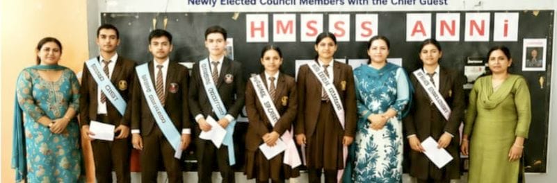 The school council was sworn in at Himalayan Model School, Aani