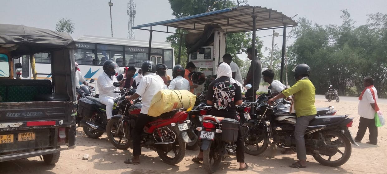 Diesel ran out at some pumps and petrol at others