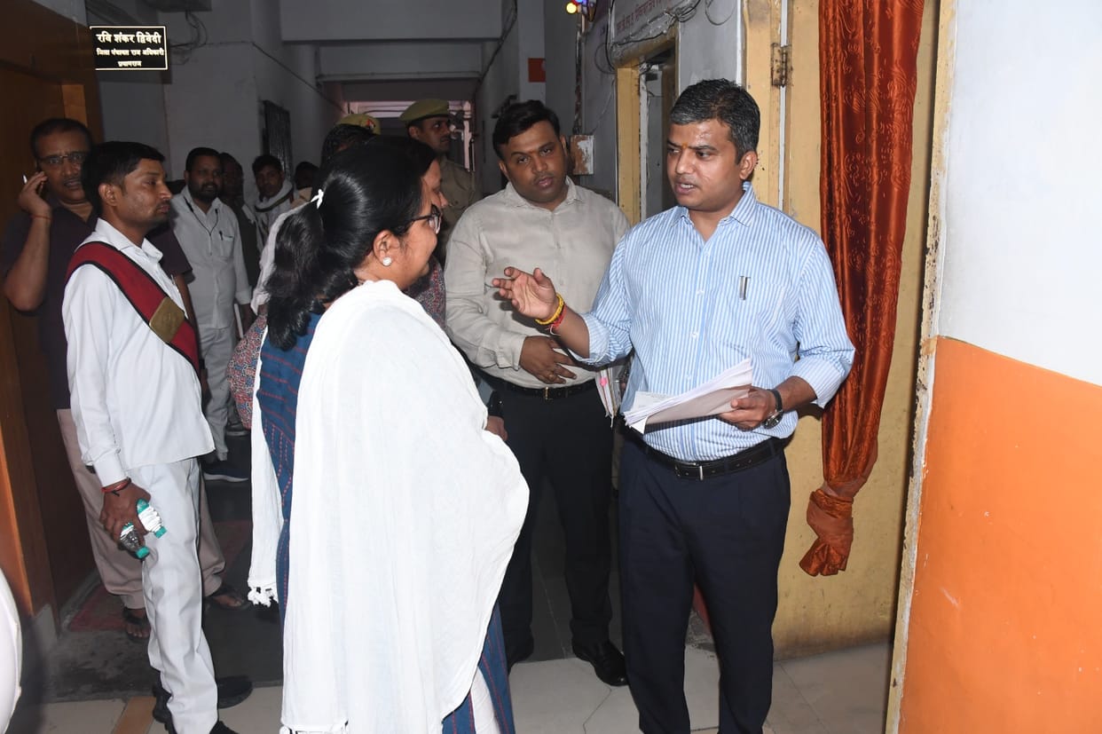 During the DM's inspection, 10 workers were found absent, their salaries were withheld for a day and an explanation was sought.