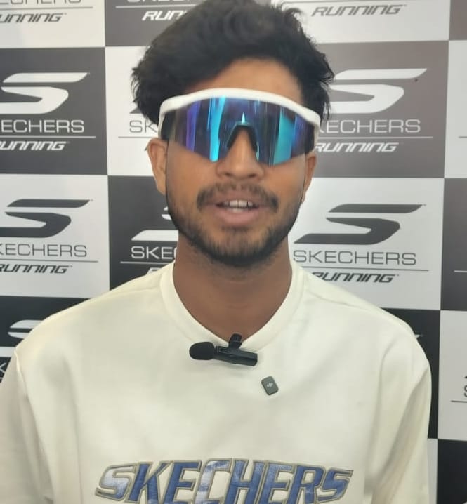 Athlete Kartik Joshi, who set out on a 4200 km race, reached Faridabad.