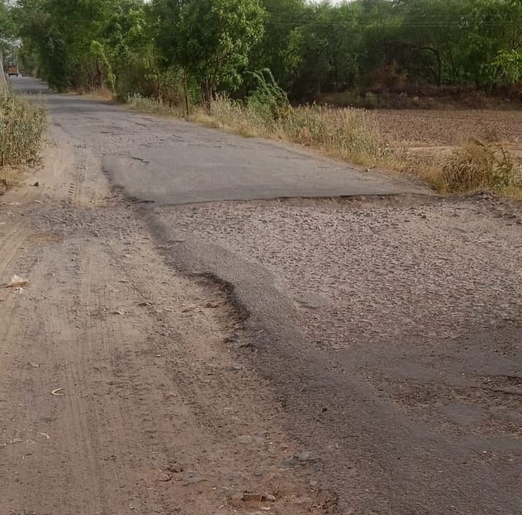 Potholes on the Nangal Mundi-Bamboo road have increased problems.