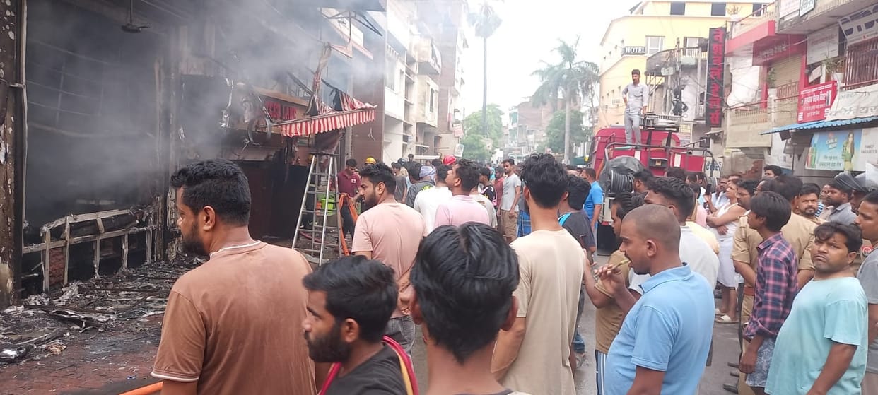 Fire broke out in a medical store due to short circuit