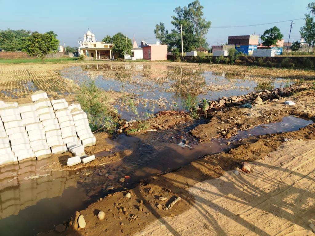 Water has been flowing from a broken pipeline for two days
