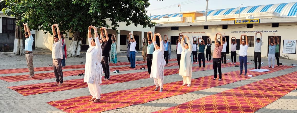 Yoga protocol training given to PTI-DPE in seven sections