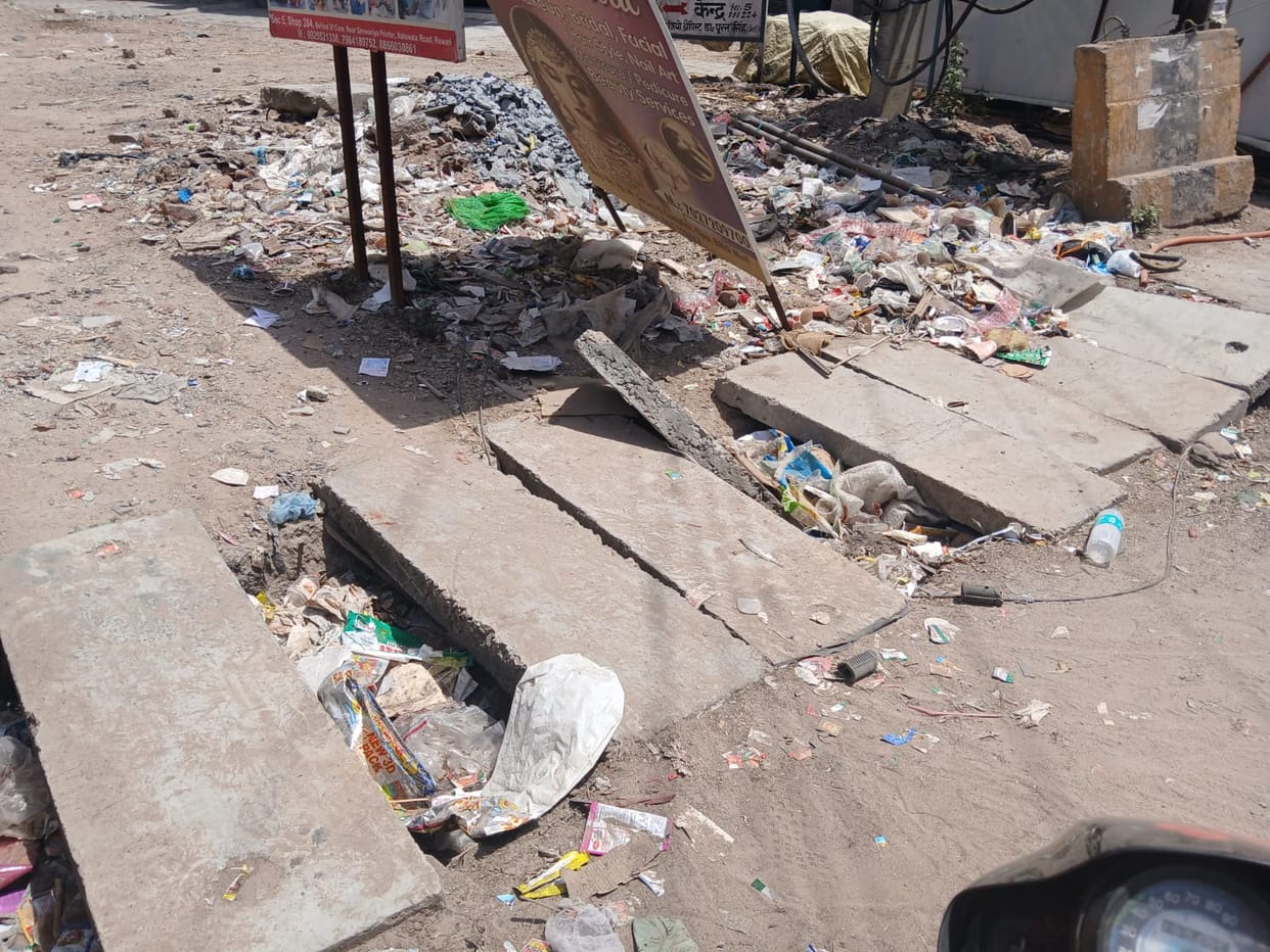 The work of cleaning and repairing drains has not been started