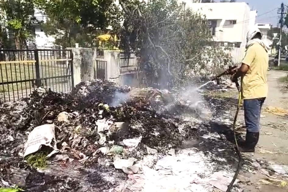 FIR lodged for setting fire to garbage dump