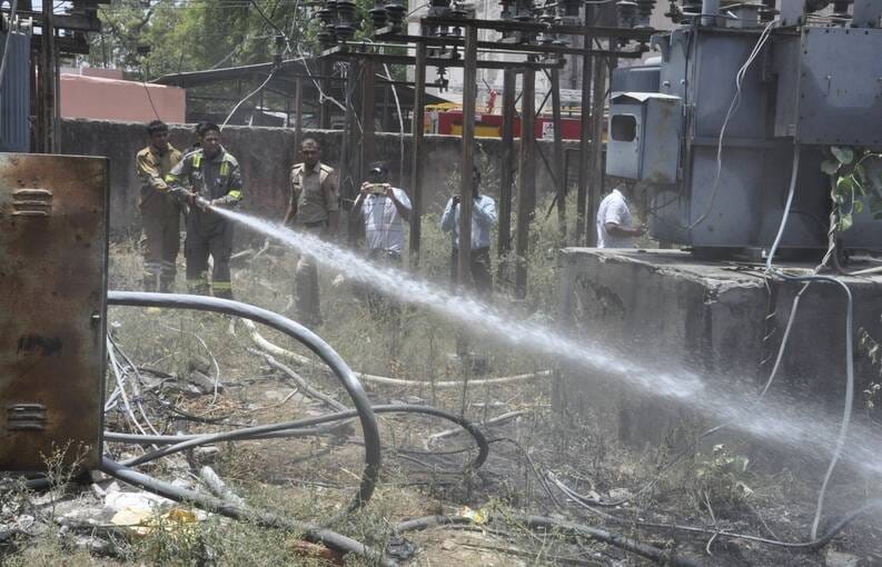 District Hospital Transformer Bursts; Power Supply Cut Off