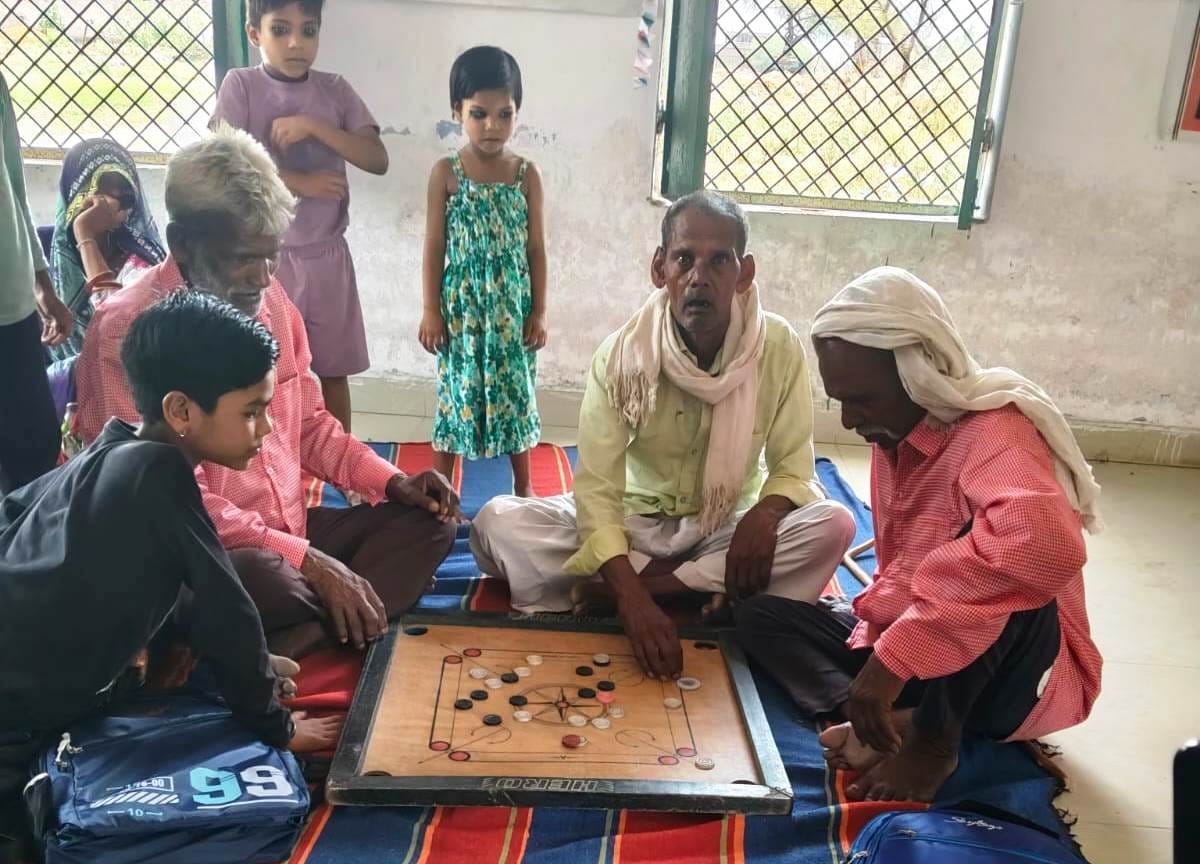 Six elderly people from two villages took admission in the school
