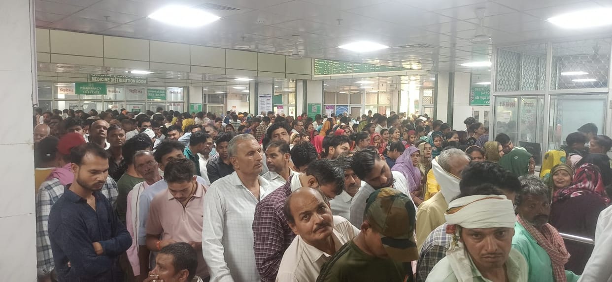 Crowds Swarm OPD; 7,000 Patients Treated in Two Days