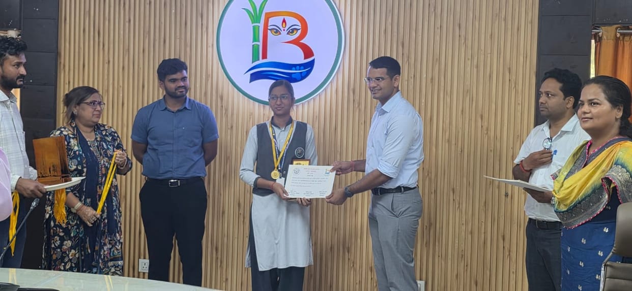 Meritorious students were honored, their faces lit up when they received medals