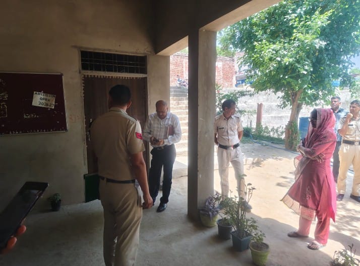 Block Education Officer Arrives with Police; School Found Closed