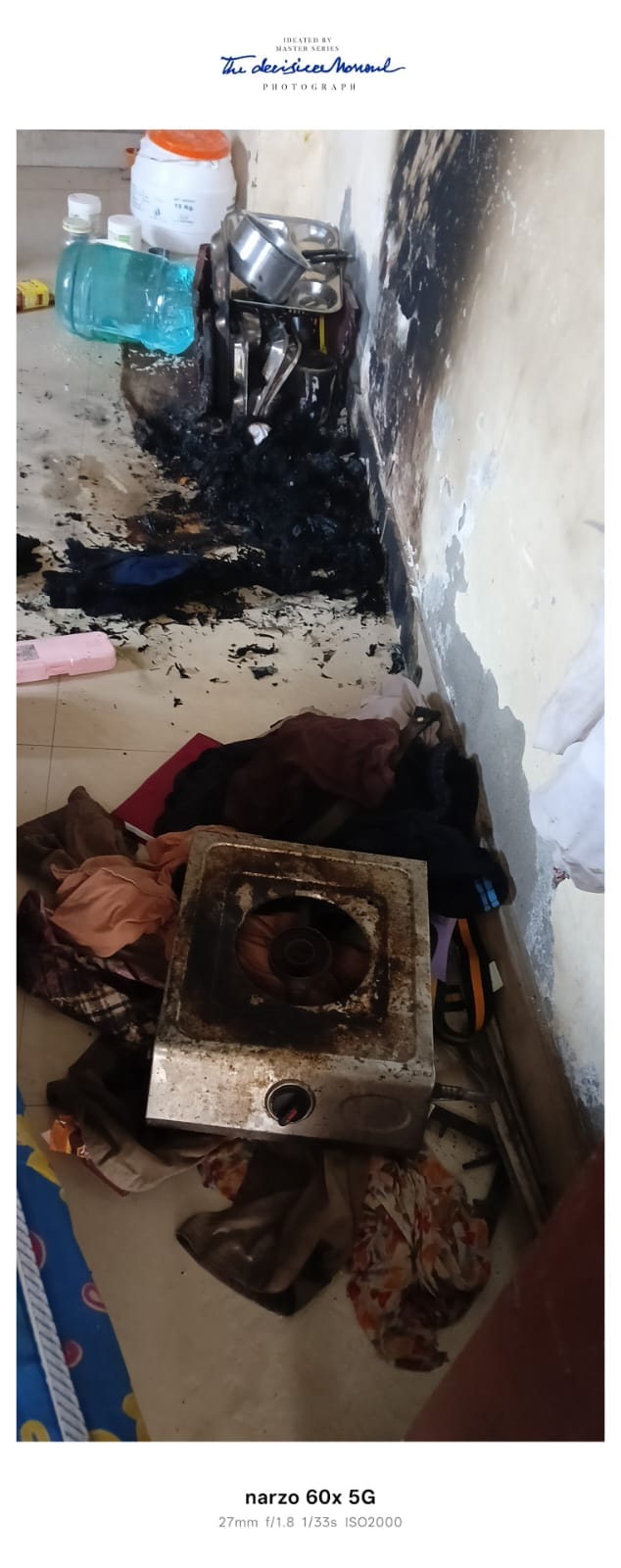 Cylinder catches fire in Gowda, causing loss of Rs 5,000
