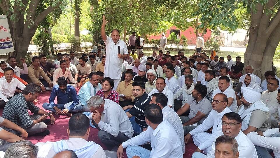 Employees Protest Against Handover of Rural Water Supply to Panchayats