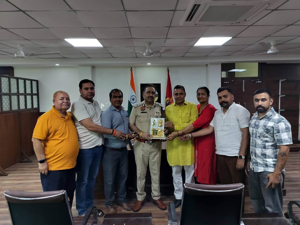 Newly appointed IG Ashok Chauhan honored