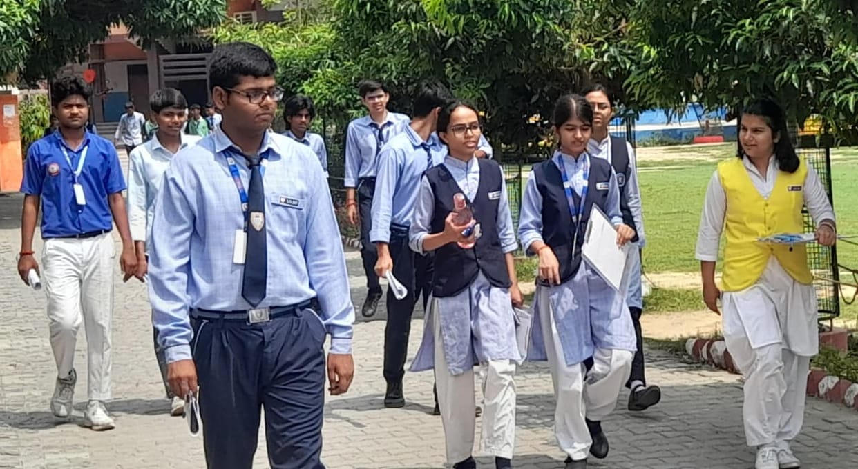 Eight students skipped the CBSE high school marks improvement Hindi paper.